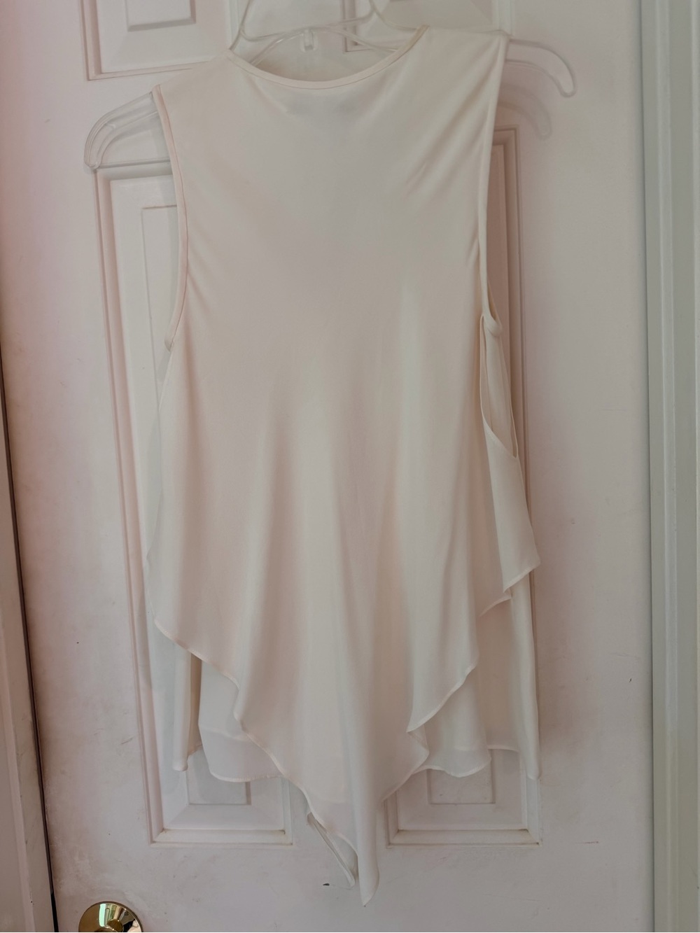 Derek Lam IO Crosby layered silk camisole, lace up V-neck, gold detail, Sz 4 - Picture 11 of 14